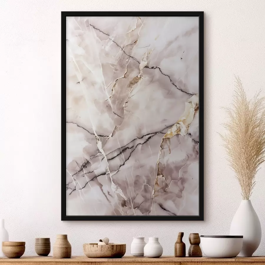 Fototapetes Marmora faktūra, smilškrāsā f48571