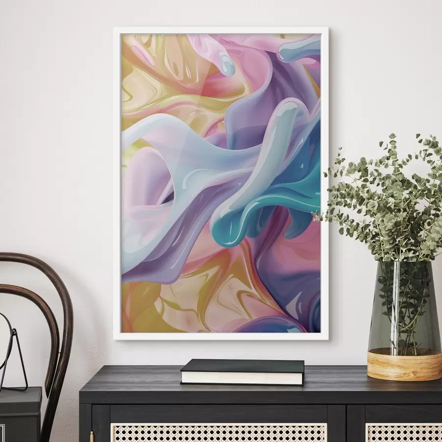 Fototapetes Abstrakta māksla, dinamiskas krāsas f48582