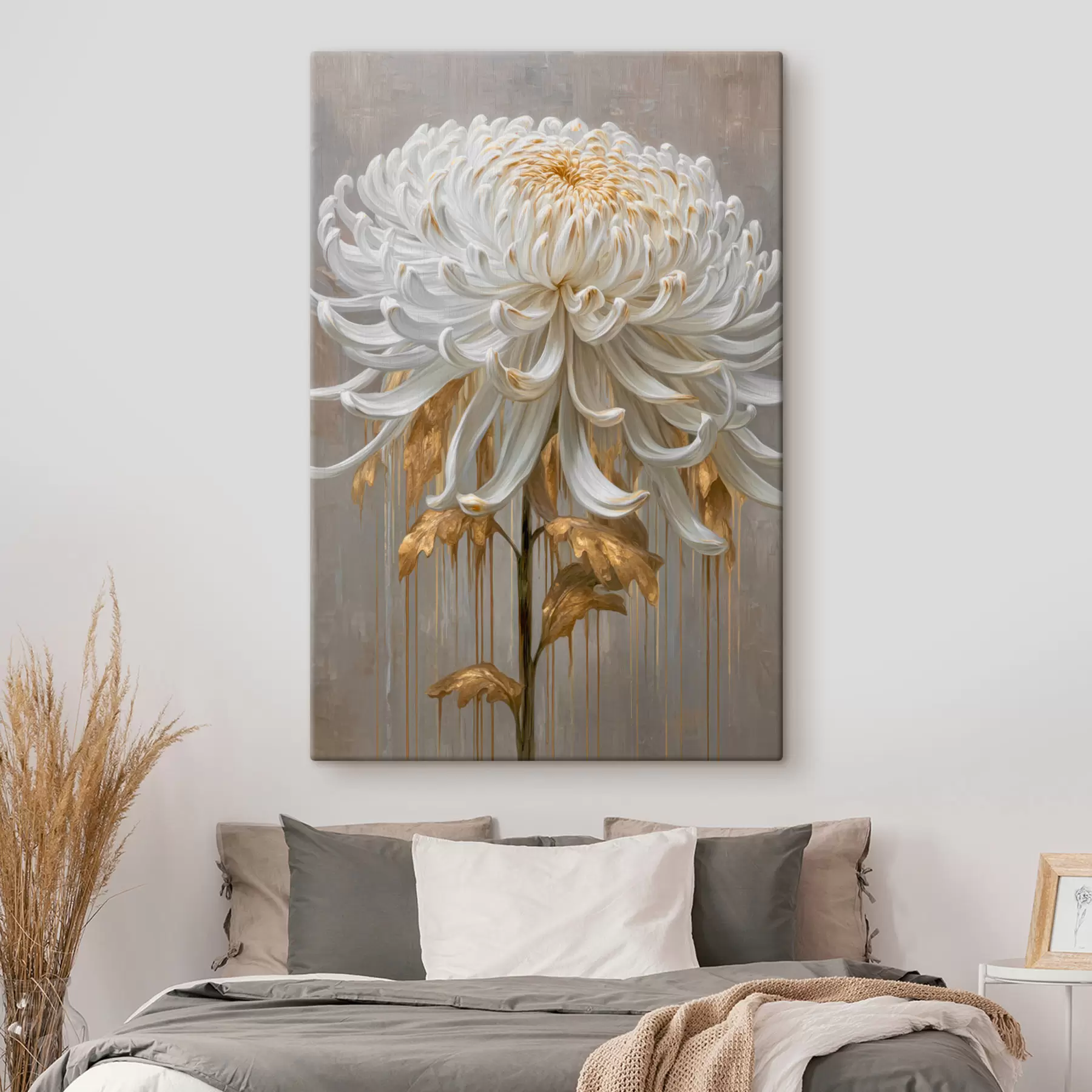 Glezna Liels abstrakts zieds s48520