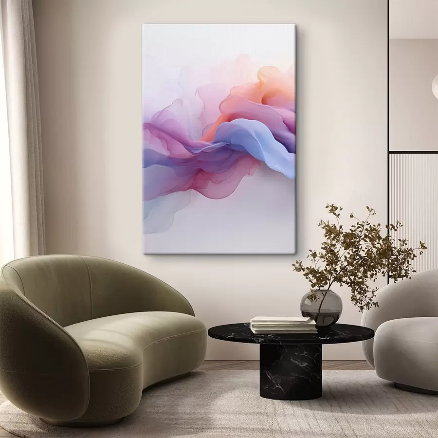 Glezna Abstrakts rozā un violets s48637