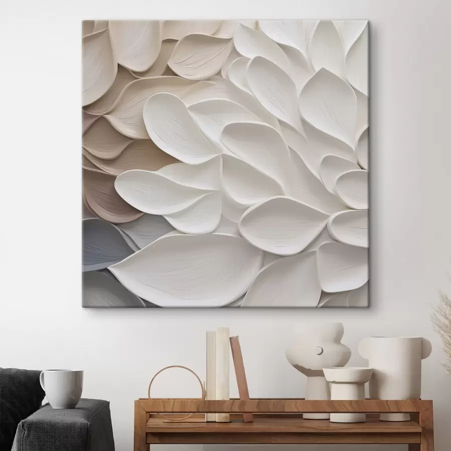 Glezna Glezniecības stila ziedlapu imitācija s48676