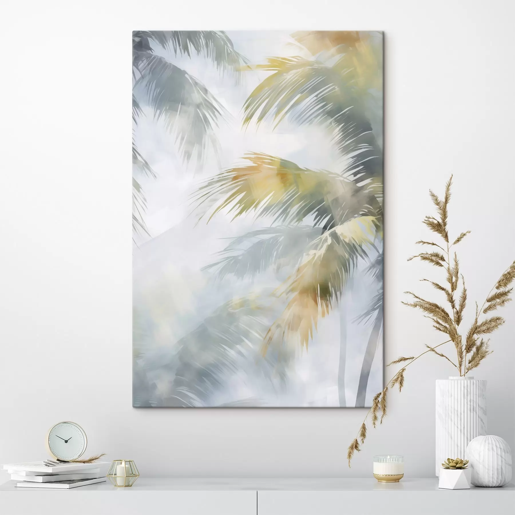 Glezna Abstrakta glezna, kurā attēlota veģetācija s48686