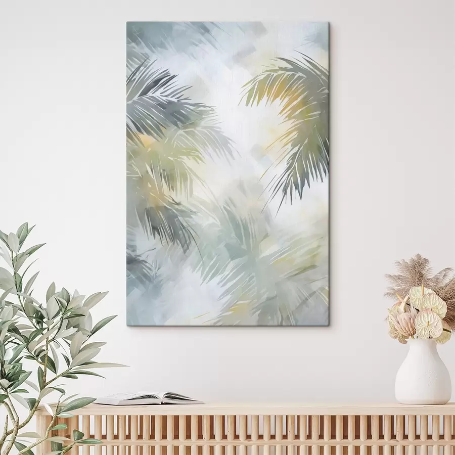 Glezna Abstrakta glezna, kurā attēlota veģetācija s48687