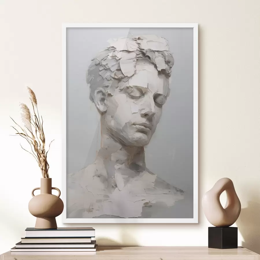 Fototapetes Antīka vīrieša krūšutēls, gleznas imitācija f48671