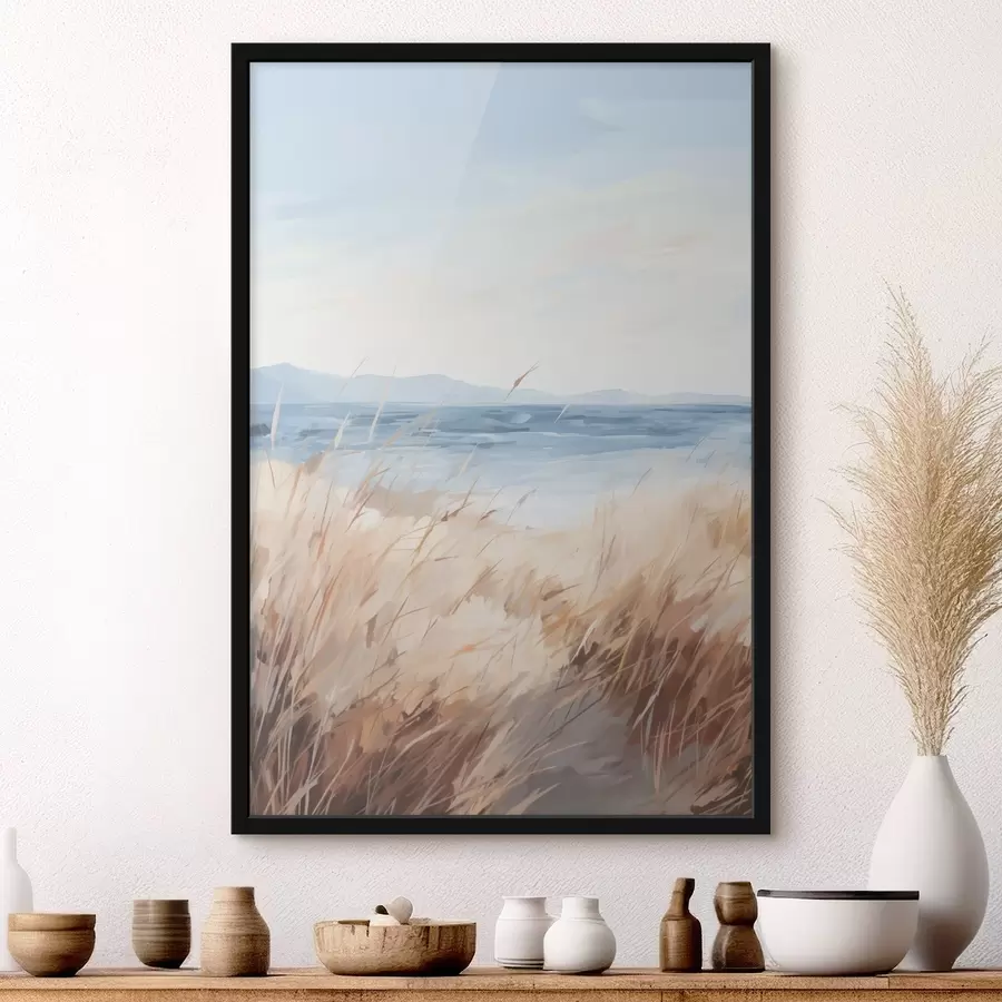 Fototapetes Glezna, kurā attēlota piekrastes ainava f48678