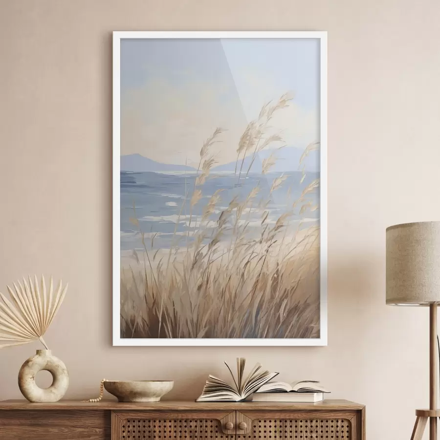 Fototapetes Glezna, kurā attēlota piekrastes ainava f48679