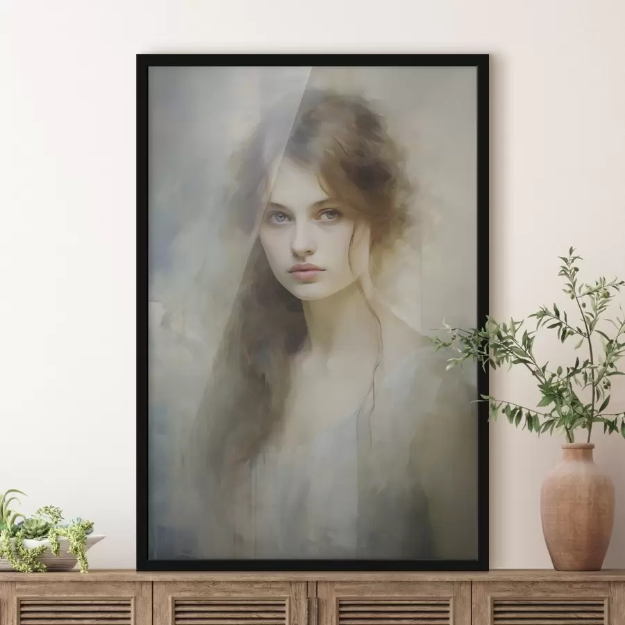 Fototapetes Meitenes imitācijas glezna f48682