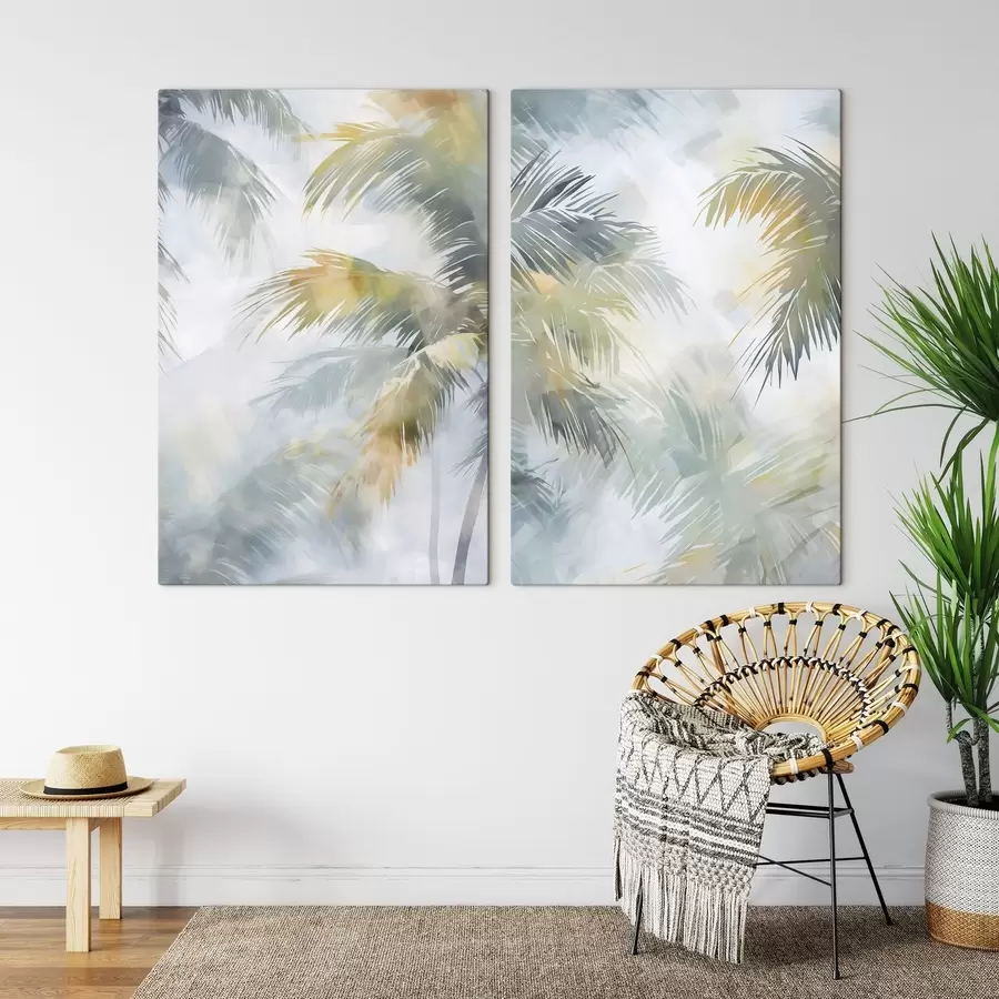 Fototapetes Abstrakta glezna, kurā attēlota veģetācija m30301