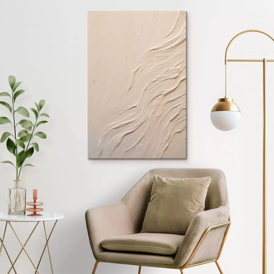 Glezna Abstrakta krāsu faktūra ar plūstošām viļņotām līnijām s48624