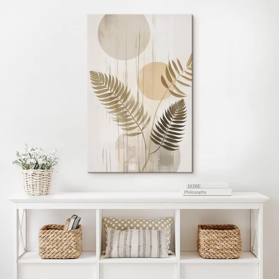 Glezna Abstrakcija ar lapu zariem s48662