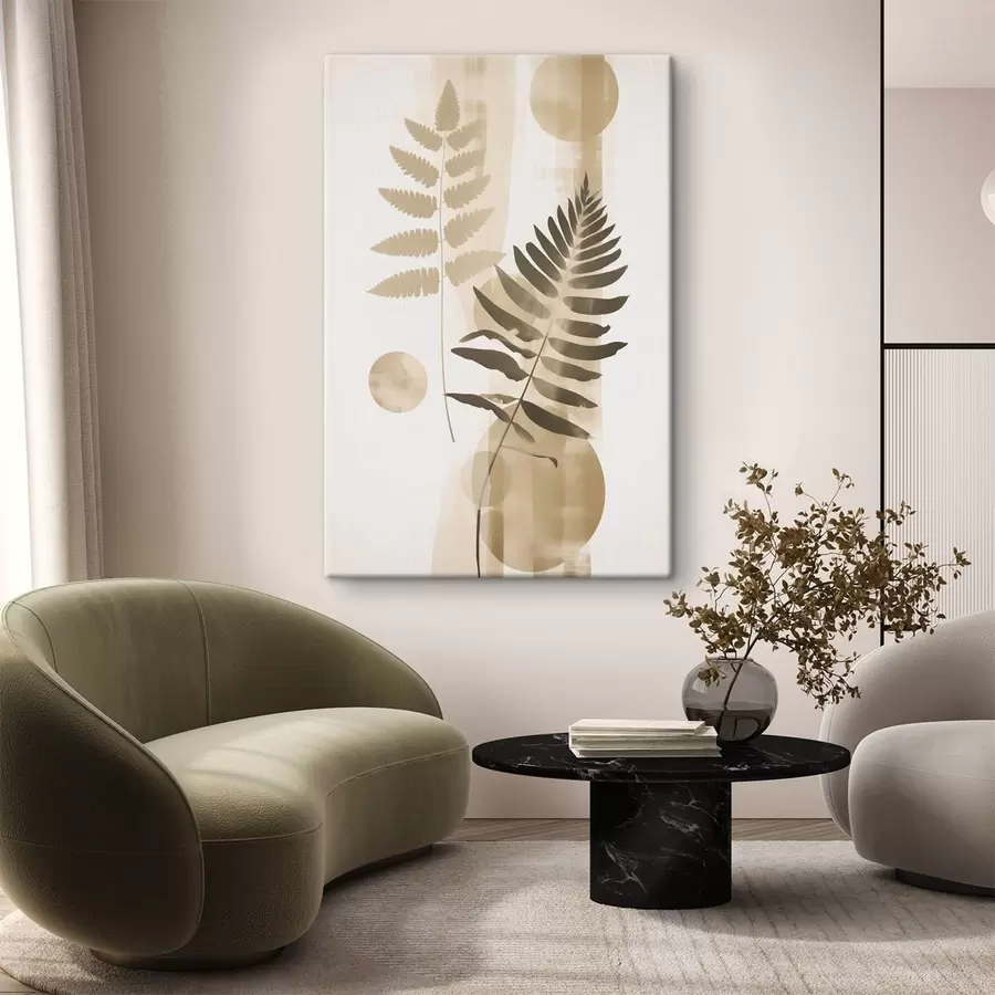 Glezna Abstrakcija ar lapu zariem s48663