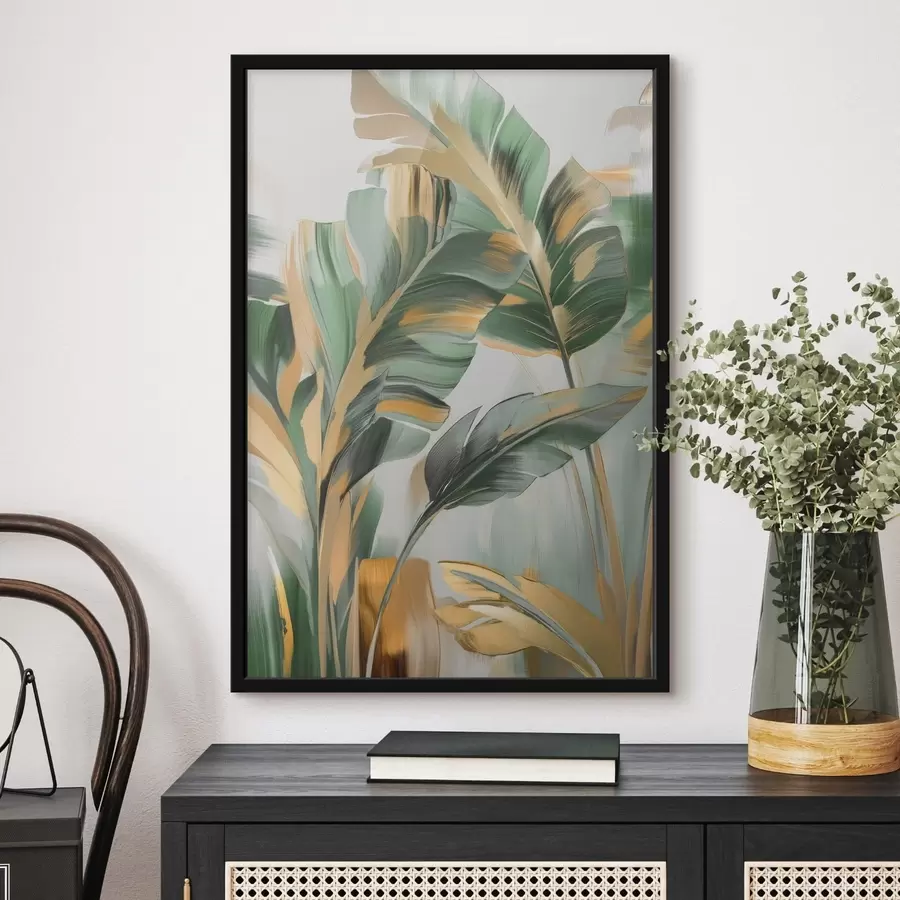 Fototapetes Abstraktas tropu lapas f48664