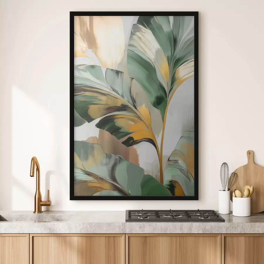 Fototapetes Abstraktas tropu lapas f48665