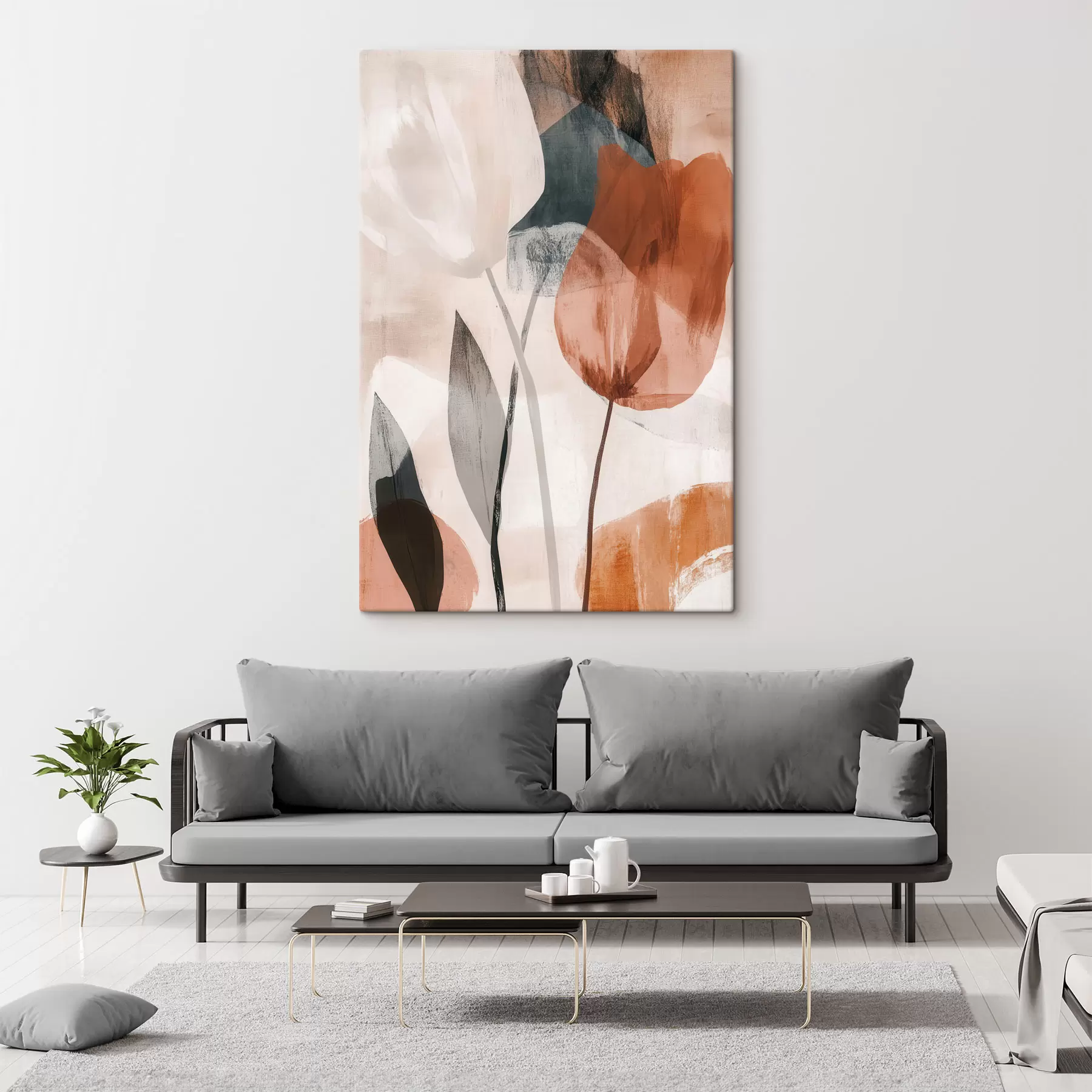 Glezna Abstrakti ziedi s48715