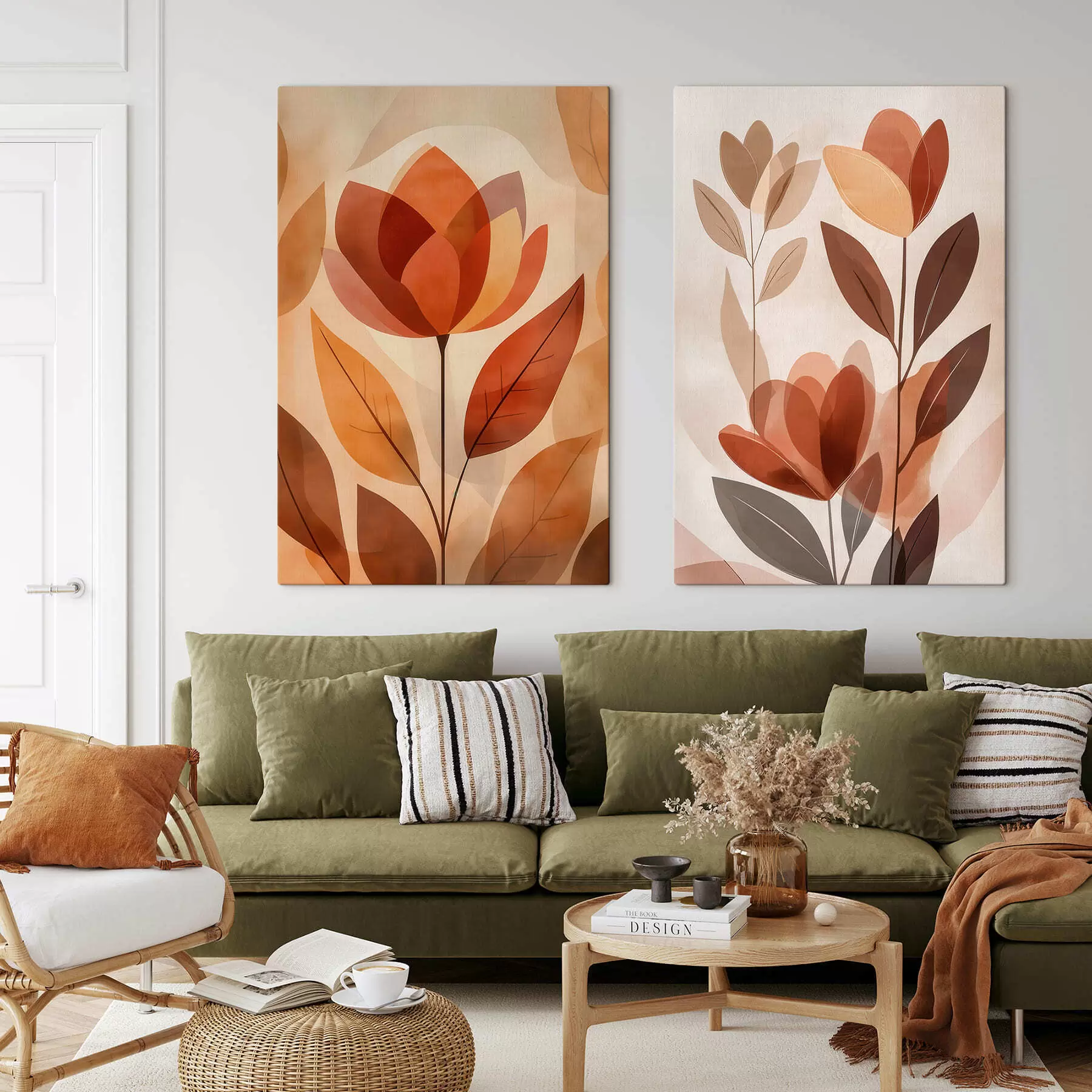 Glezna Boho ziedi m30308