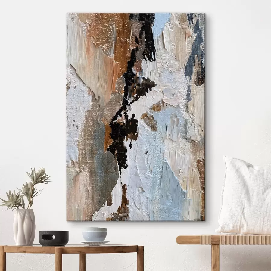 Glezna izteiksmīga abstrakcija; krāsas imitācija s48784