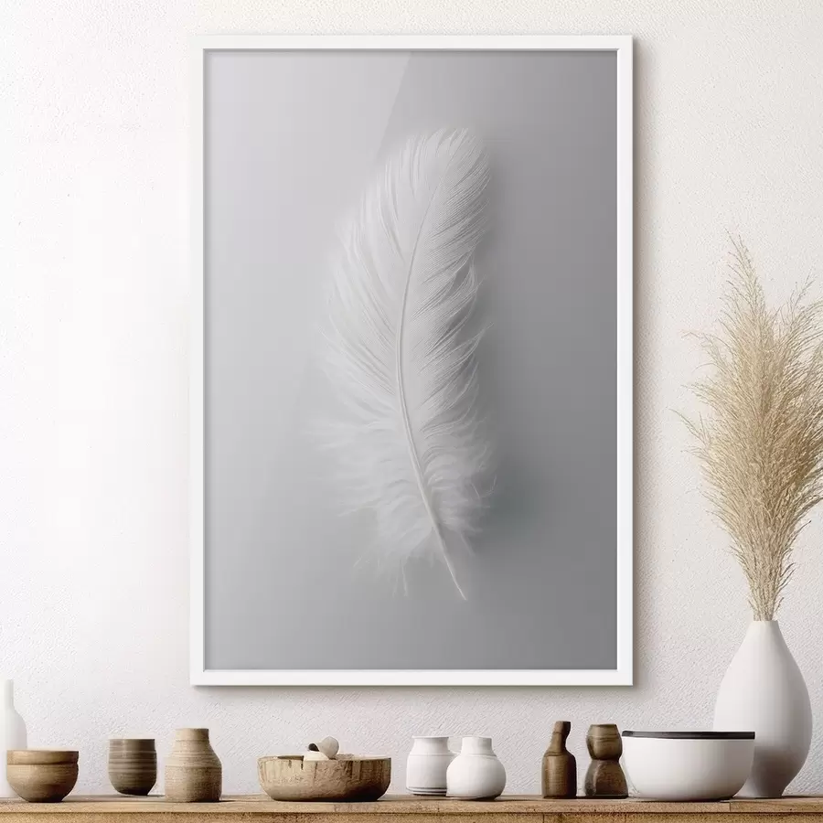 Fototapetes eleganta gulbja spalva f48782