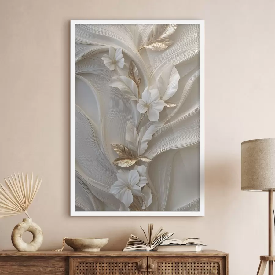 Fototapetes izsmalcināts trīsdimensiju lapas, faktūru un ziedu atdarinājums f48787