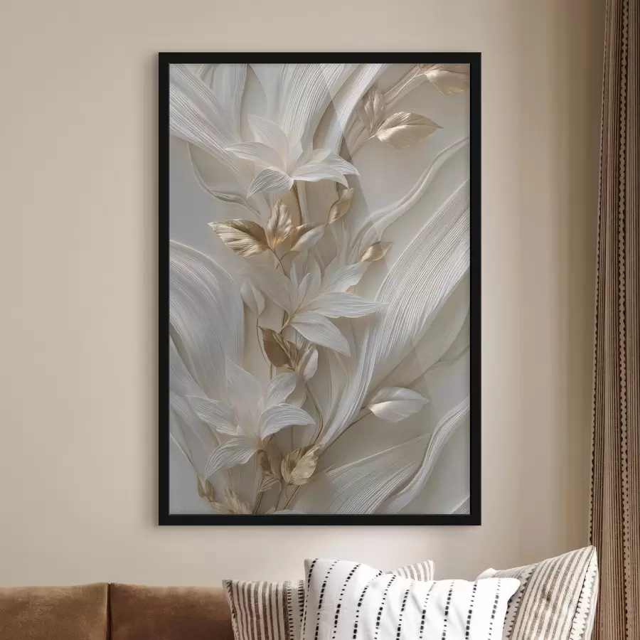 Fototapetes izsmalcināts trīsdimensiju lapas, faktūru un ziedu atdarinājums f48788