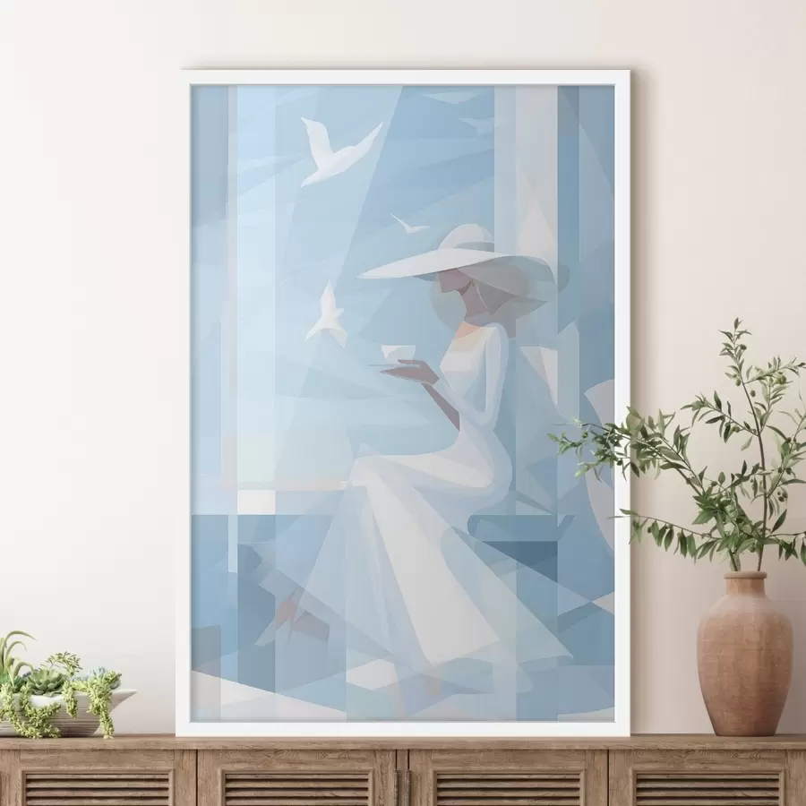 Fototapetes rīta kafija pie jūras f48792