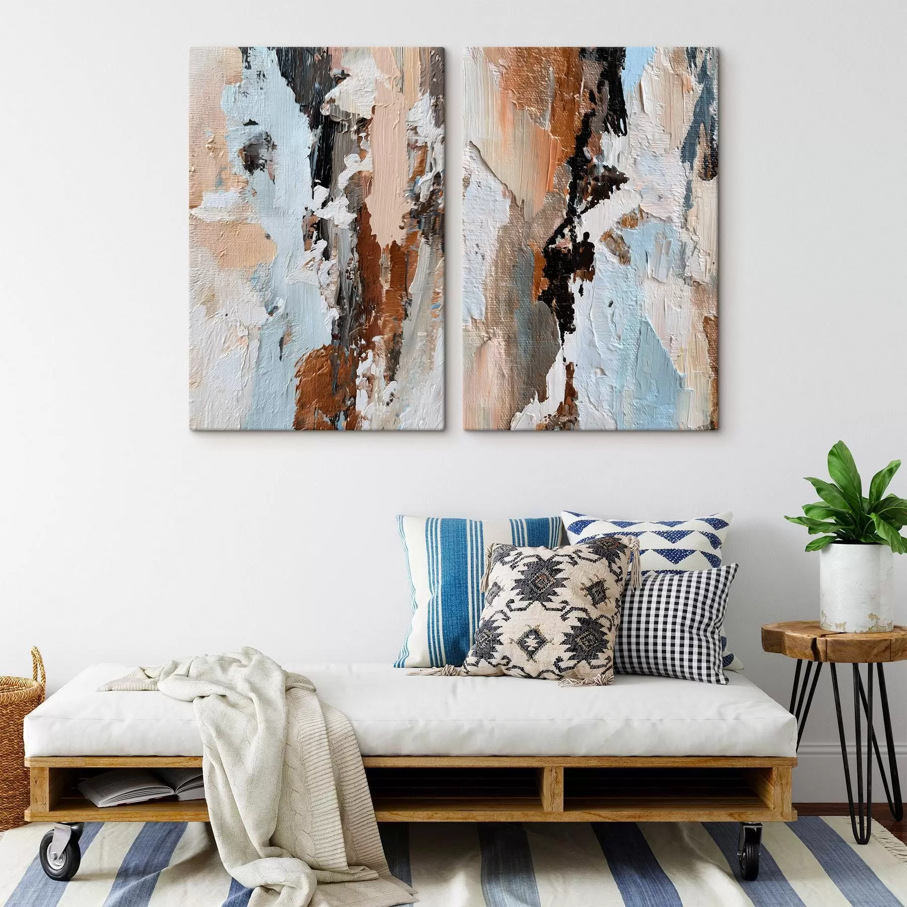 Glezna izteiksmīga abstrakcija; krāsas imitācija m30332