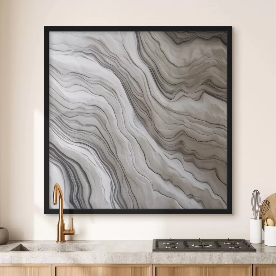 Fototapetes Abstrakts darbs ar gludām līnijām f48770