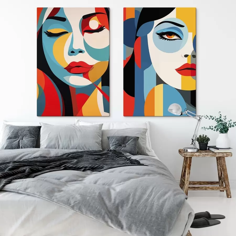 Glezna Abstraktie portreti m30402