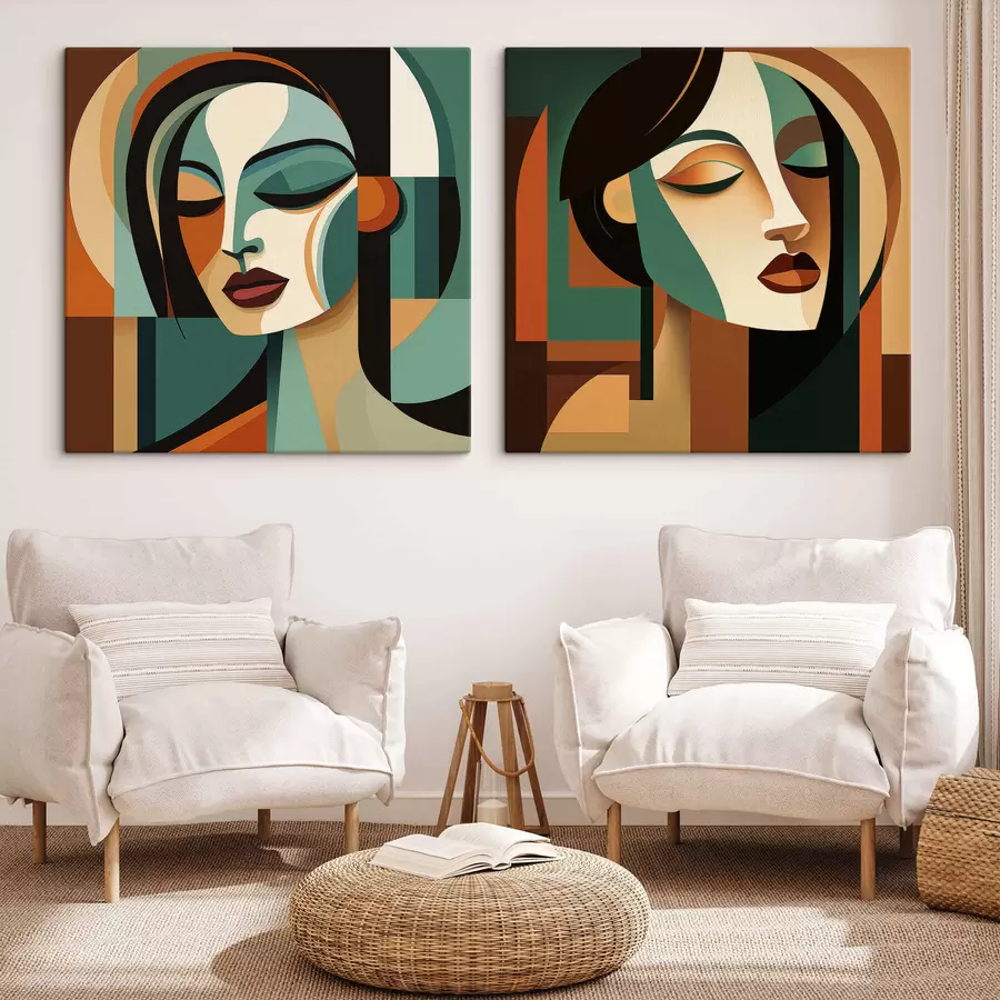 Glezna Abstraktie portreti m30403
