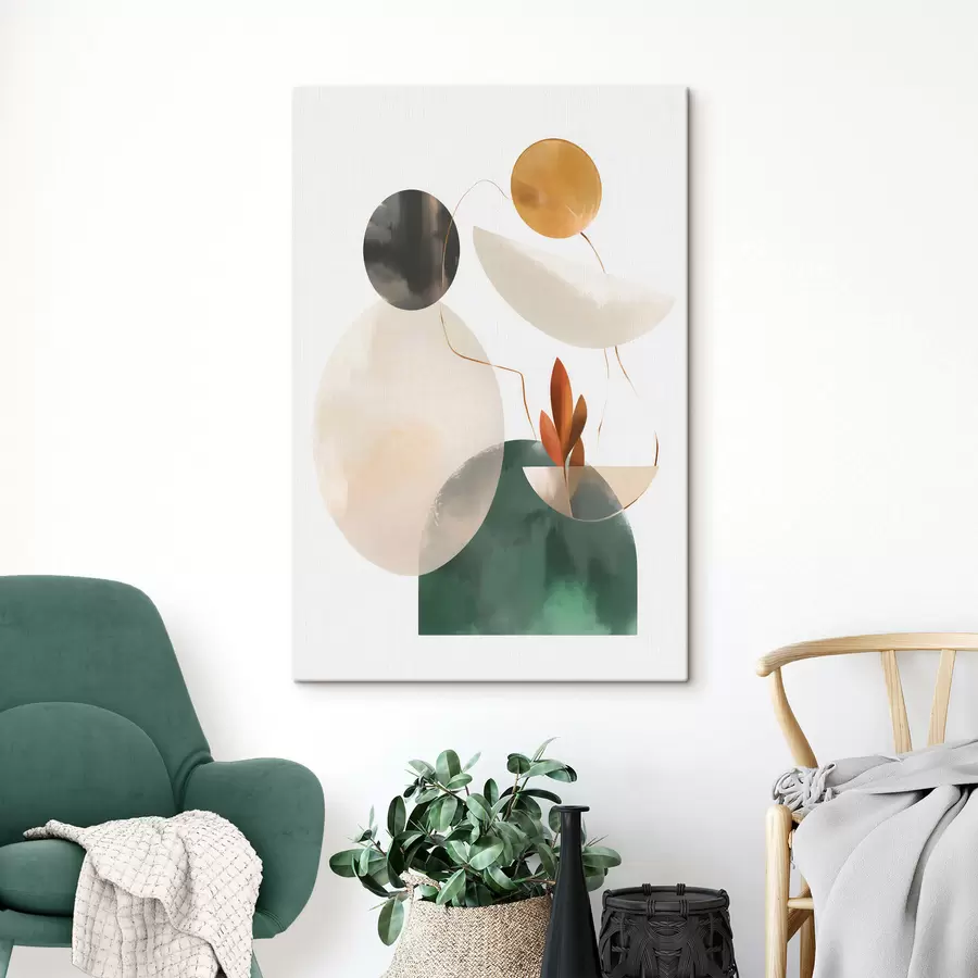 Fototapetes Abstrakcija ar ģeometriskām figūrām s48963