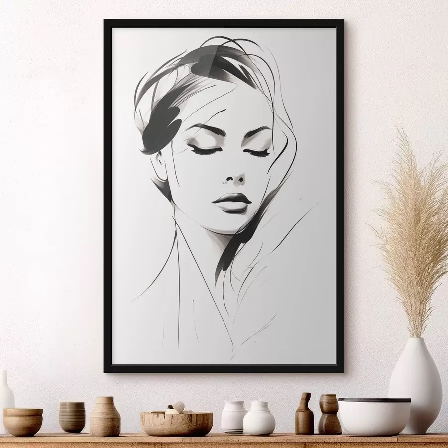 Fototapetes Sievietes skice f49024