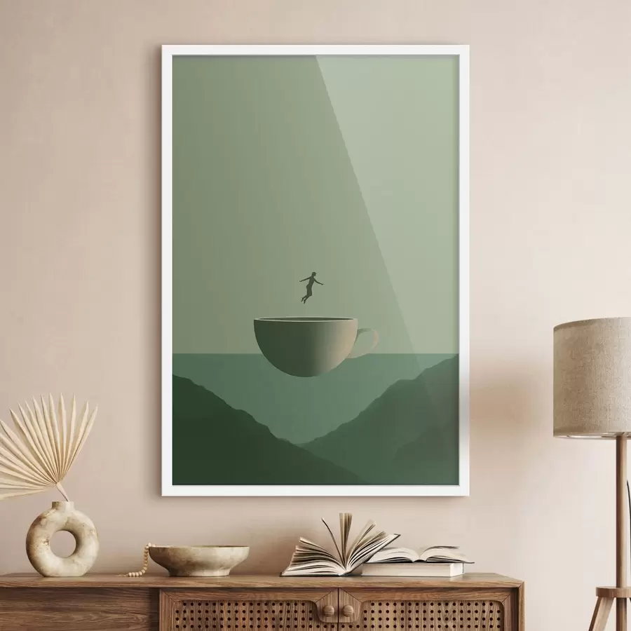 Fototapetes Kauss virs kalniem f49028