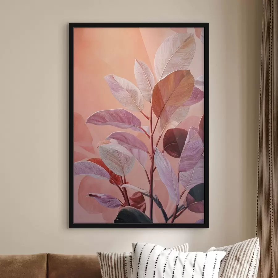 Fototapetes Dekoratīvie lapas f49038