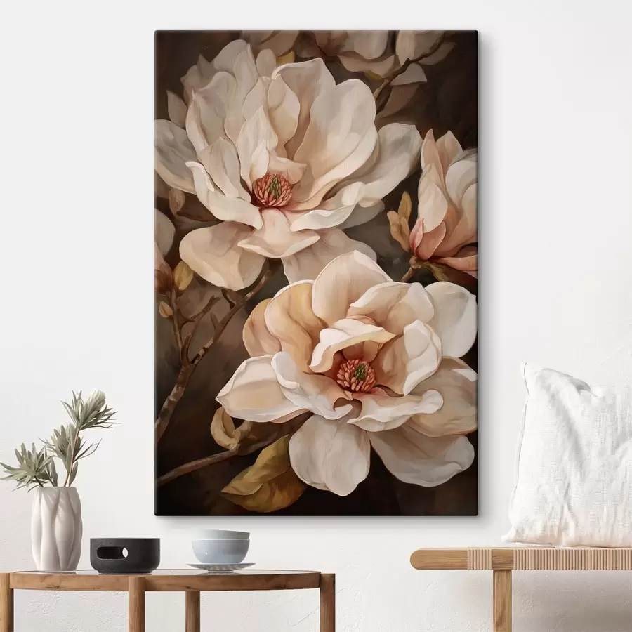 Glezna Magnolijas ziedu zariņš s49015
