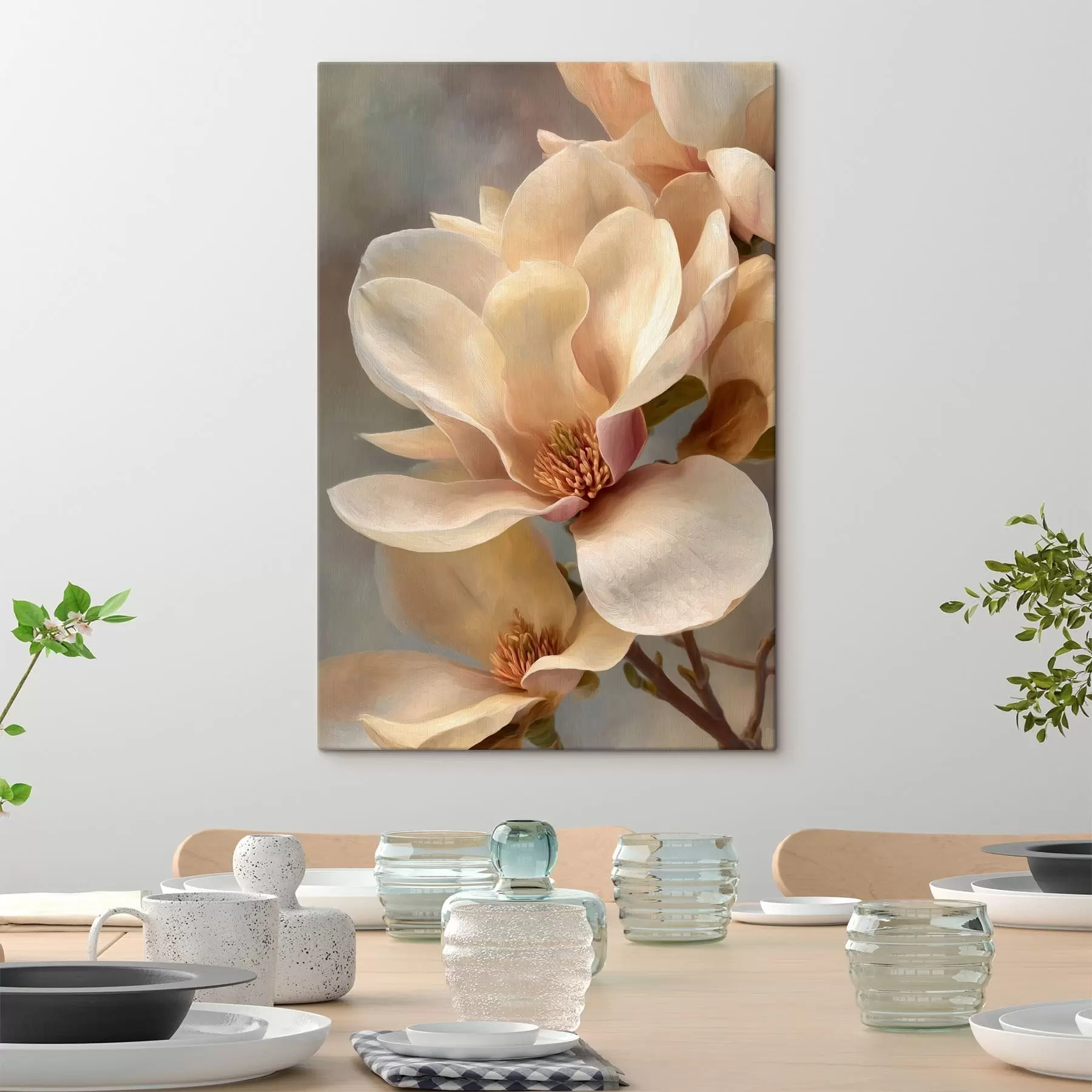Glezna Magnolijas zieda tuvplāns s49016