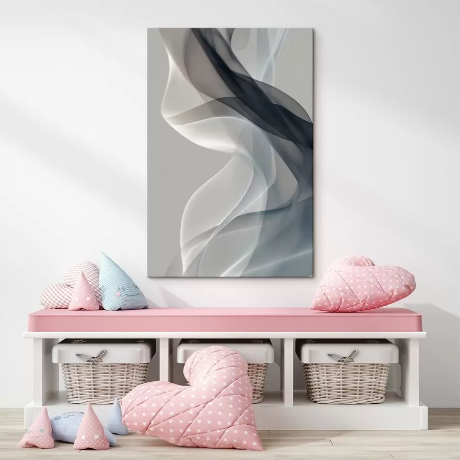 Glezna Gaišs dūmu abstrakcija s49036