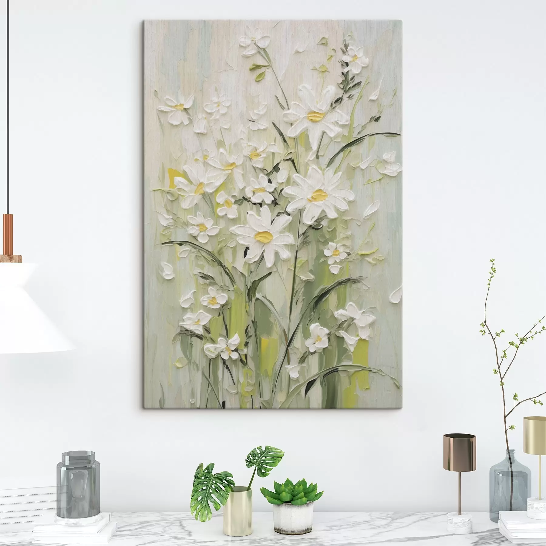 Glezna Margrietiņas imitācija glezniecība s49068