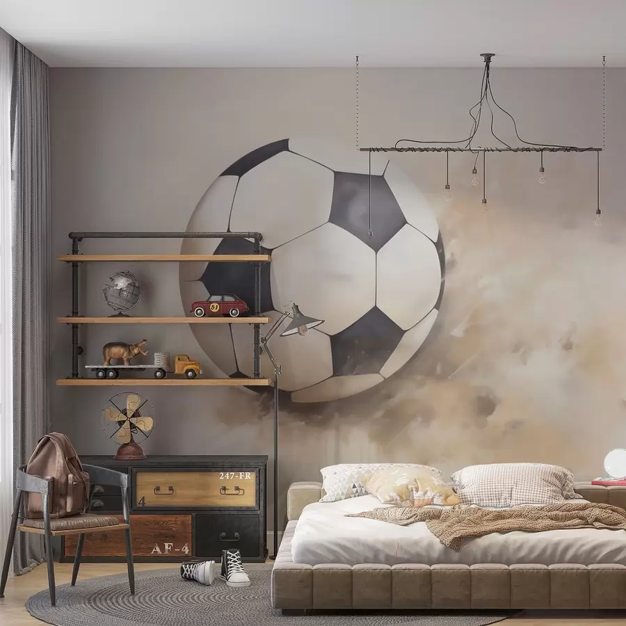 Fototapetes Glezna, kurā attēlota futbola bumba w05640