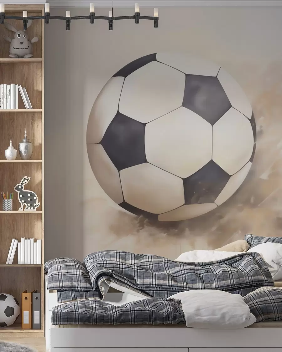 Fototapetes Futbola bumba kustībā w05640