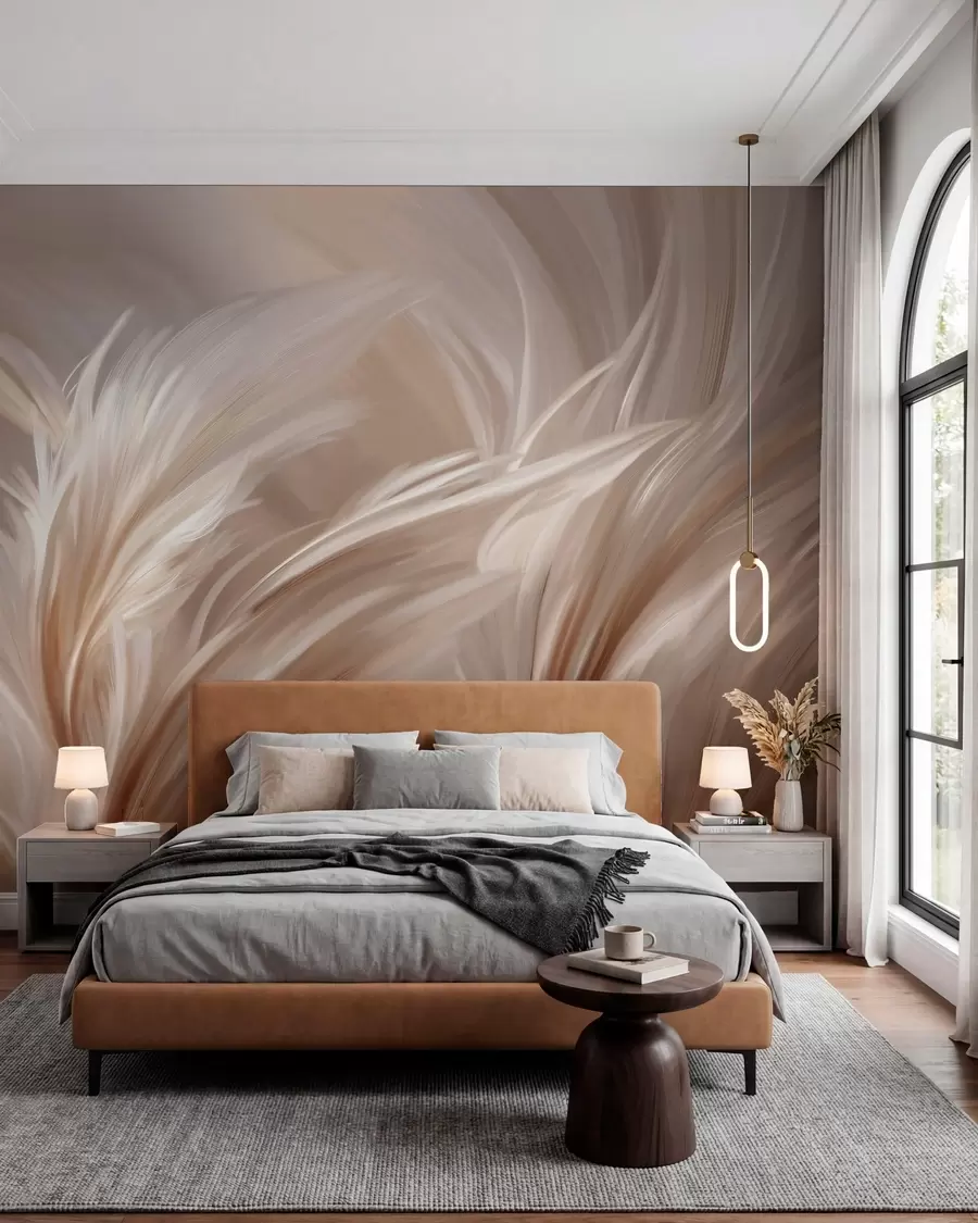 Fototapetes Elegantas spalvas smilškrāsas un brūnos toņos w05658