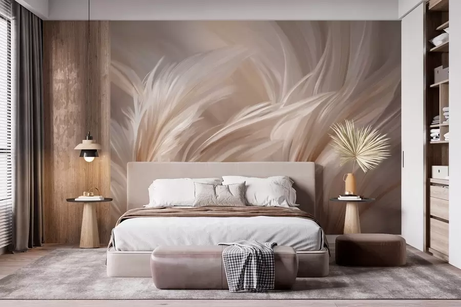 Fototapetes Elegantas spalvas smilškrāsas un brūnos toņos w05658