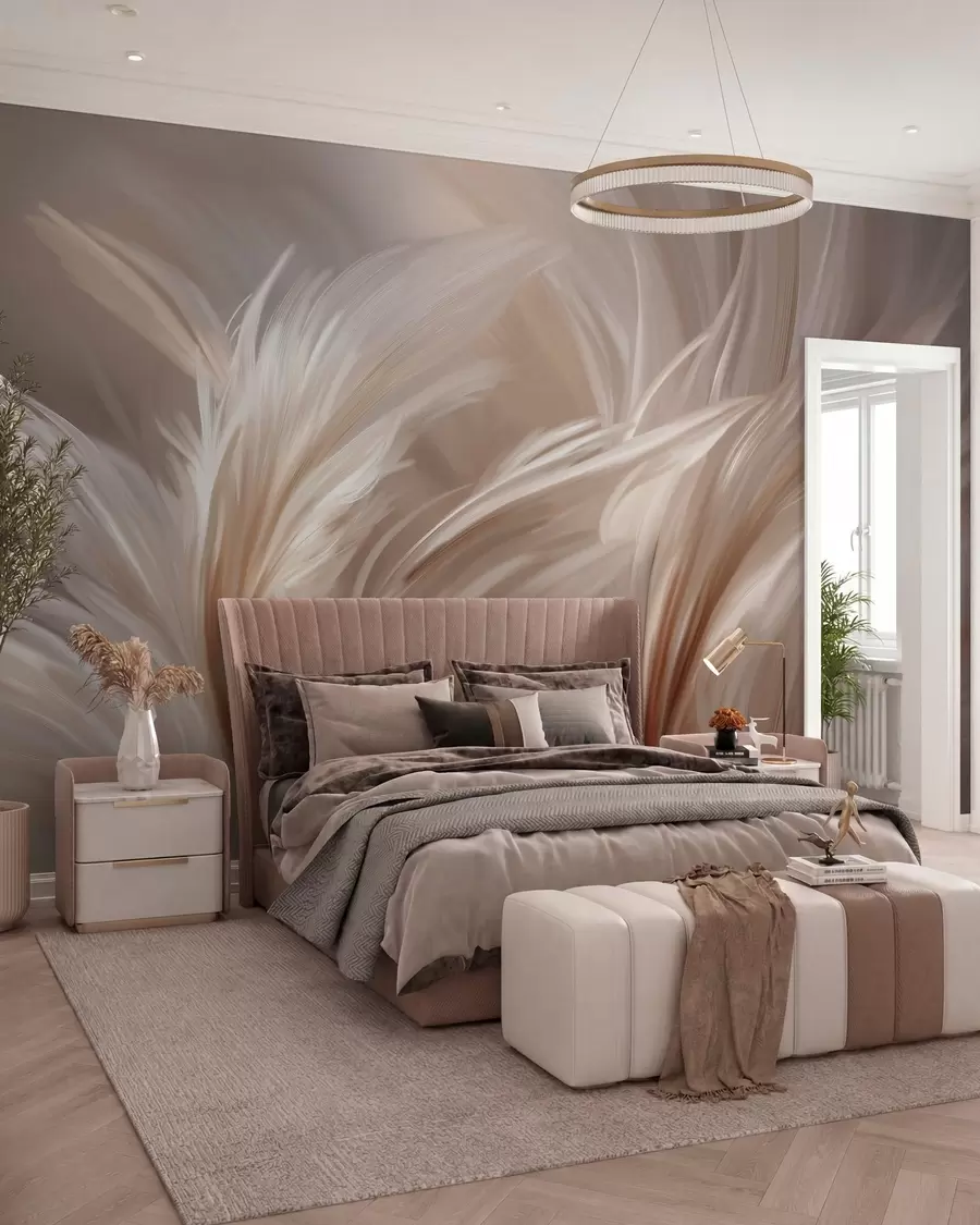 Fototapetes Elegantas spalvas smilškrāsas un brūnos toņos w05658