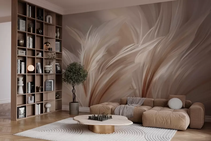 Fototapetes Elegantas spalvas smilškrāsas un brūnos toņos w05658