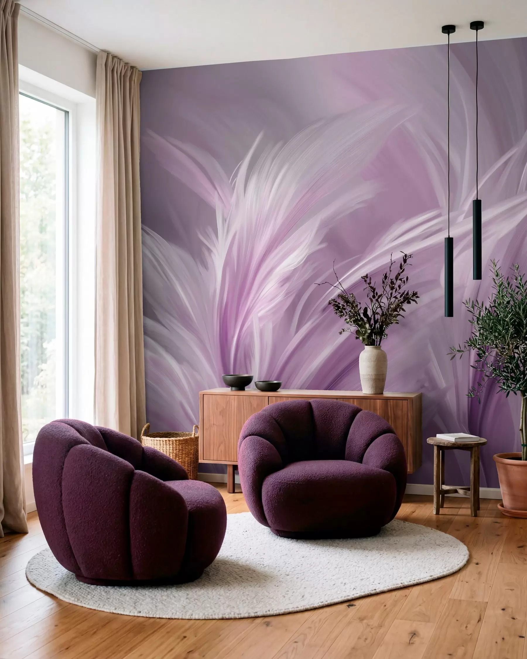 Fototapetes Elegantas spalvas violetos toņos w05658v2