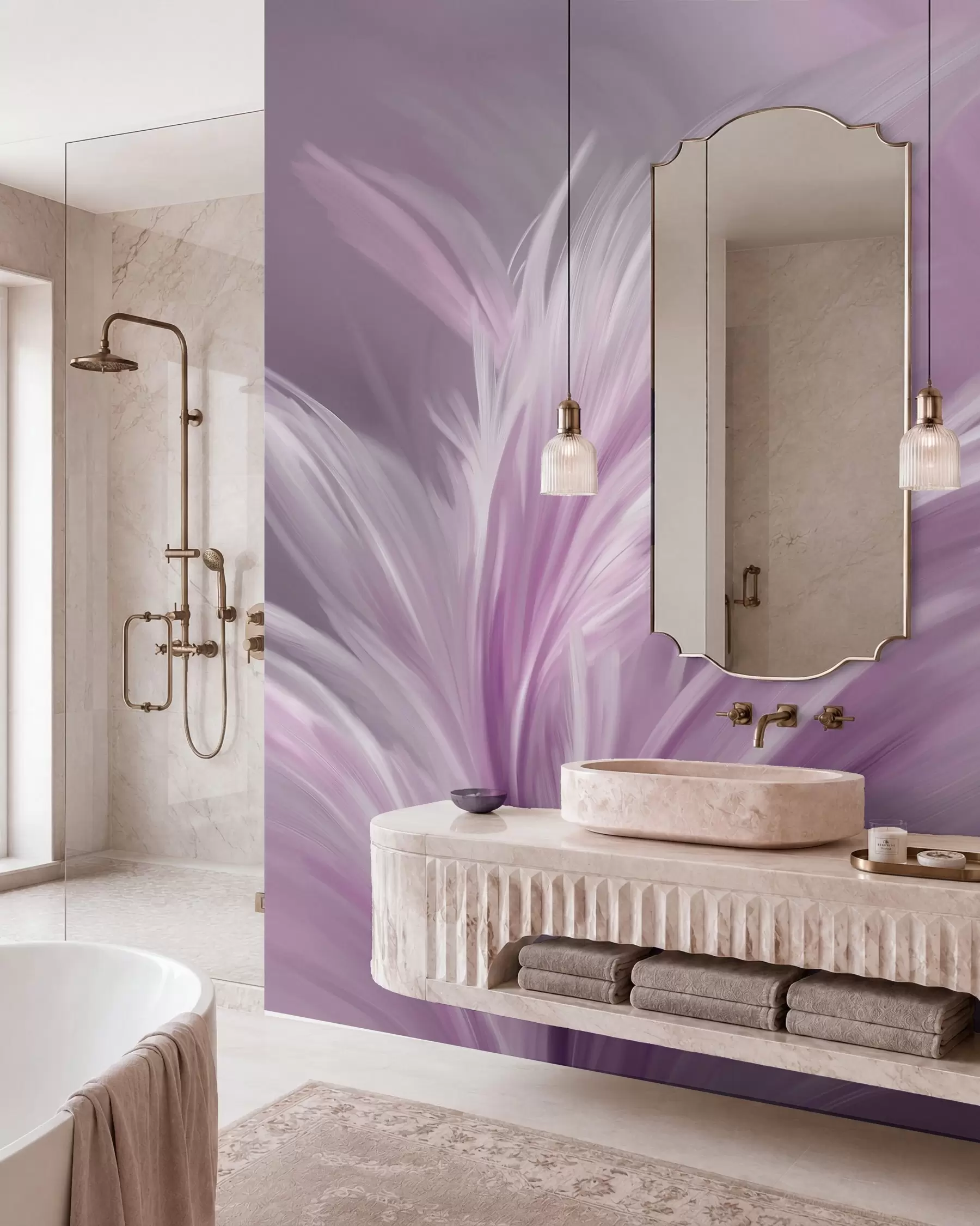 Fototapetes Elegantas spalvas violetos toņos w05658v2