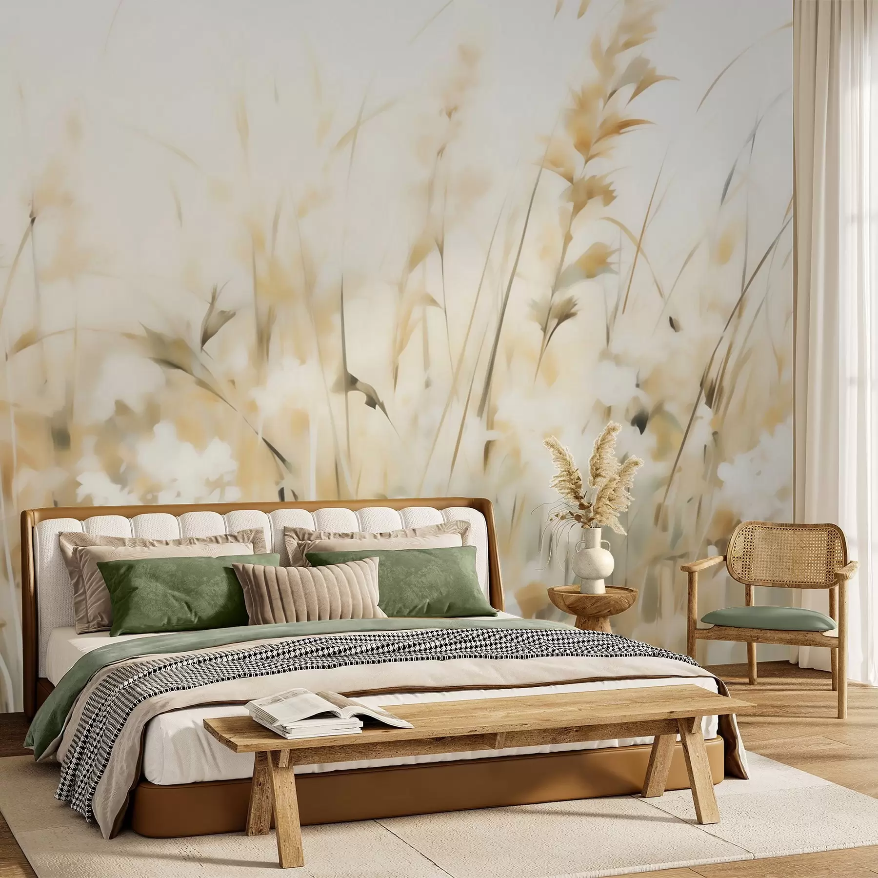Fototapetes Glezniecības stila zāles imitācija w05669
