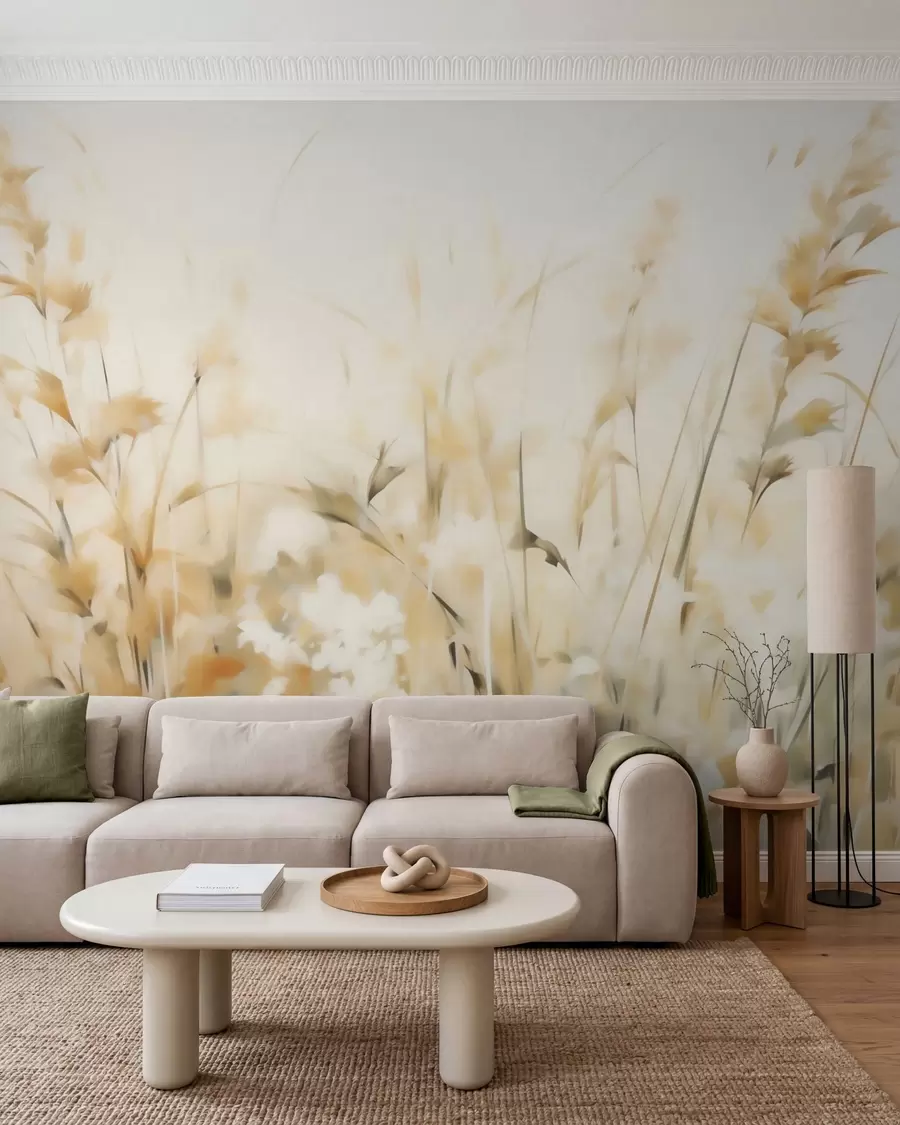 Fototapetes Glezniecības stila zāles imitācija w05669