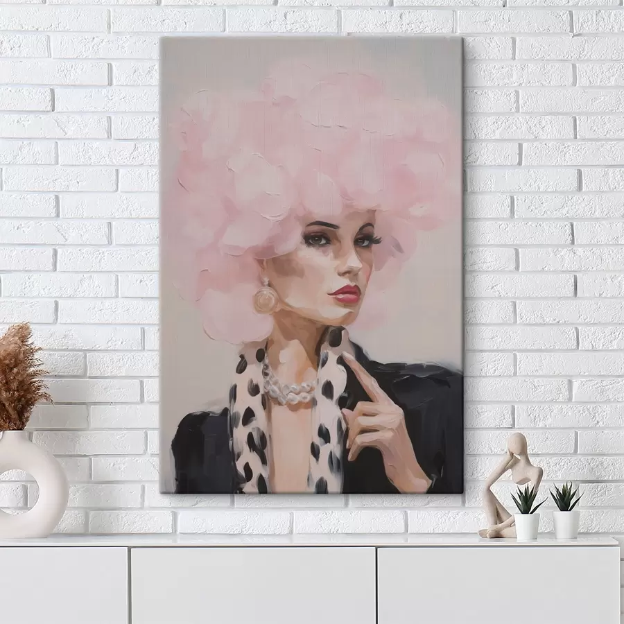 Glezna Stilīga sieviete – glezna imitācijā s49509