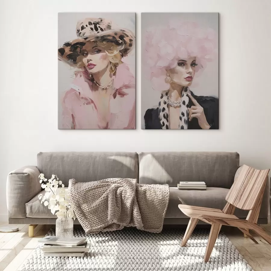 Fototapetes Stilīga sieviete – glezna imitācijā m30595