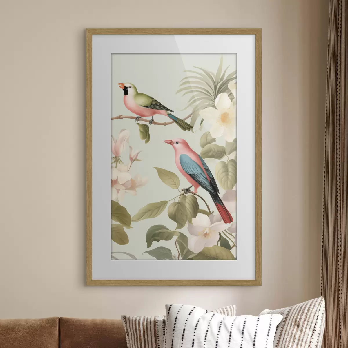Plakāts Kolibri ziedošā dārzā f49733