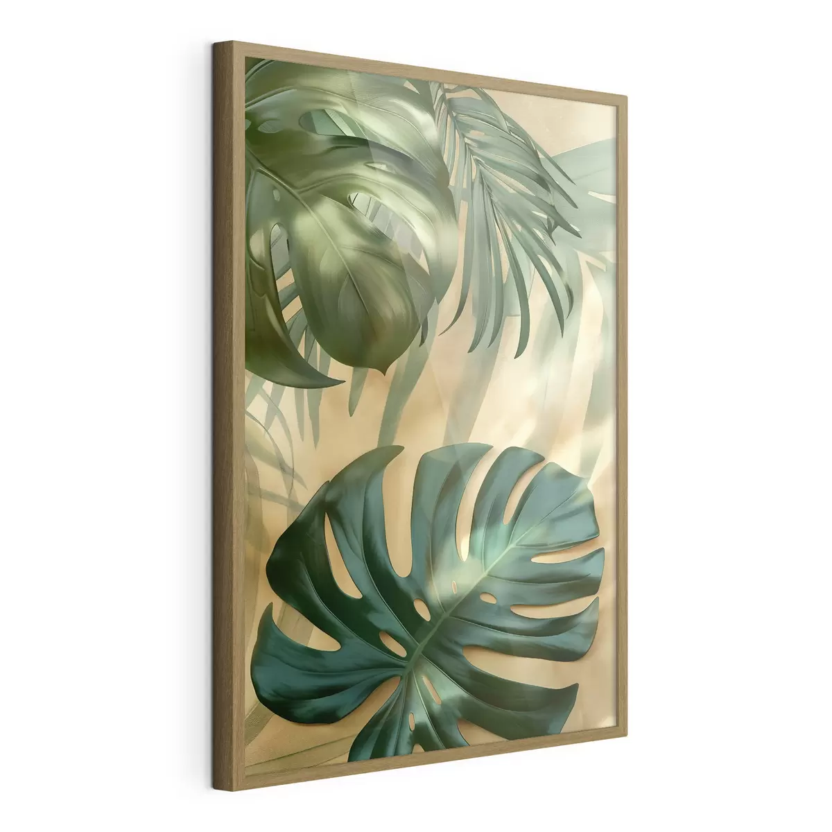 Plakāts Monstera un tropu augu lapas f49552